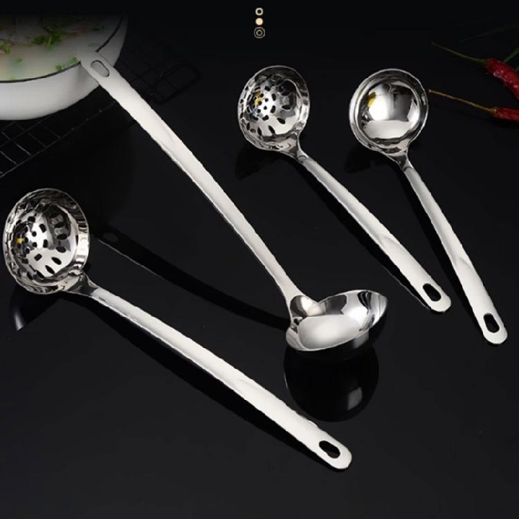 Sturdy Ladle and Slotted Spoon Set Colander Quality Dinnerware Utensils