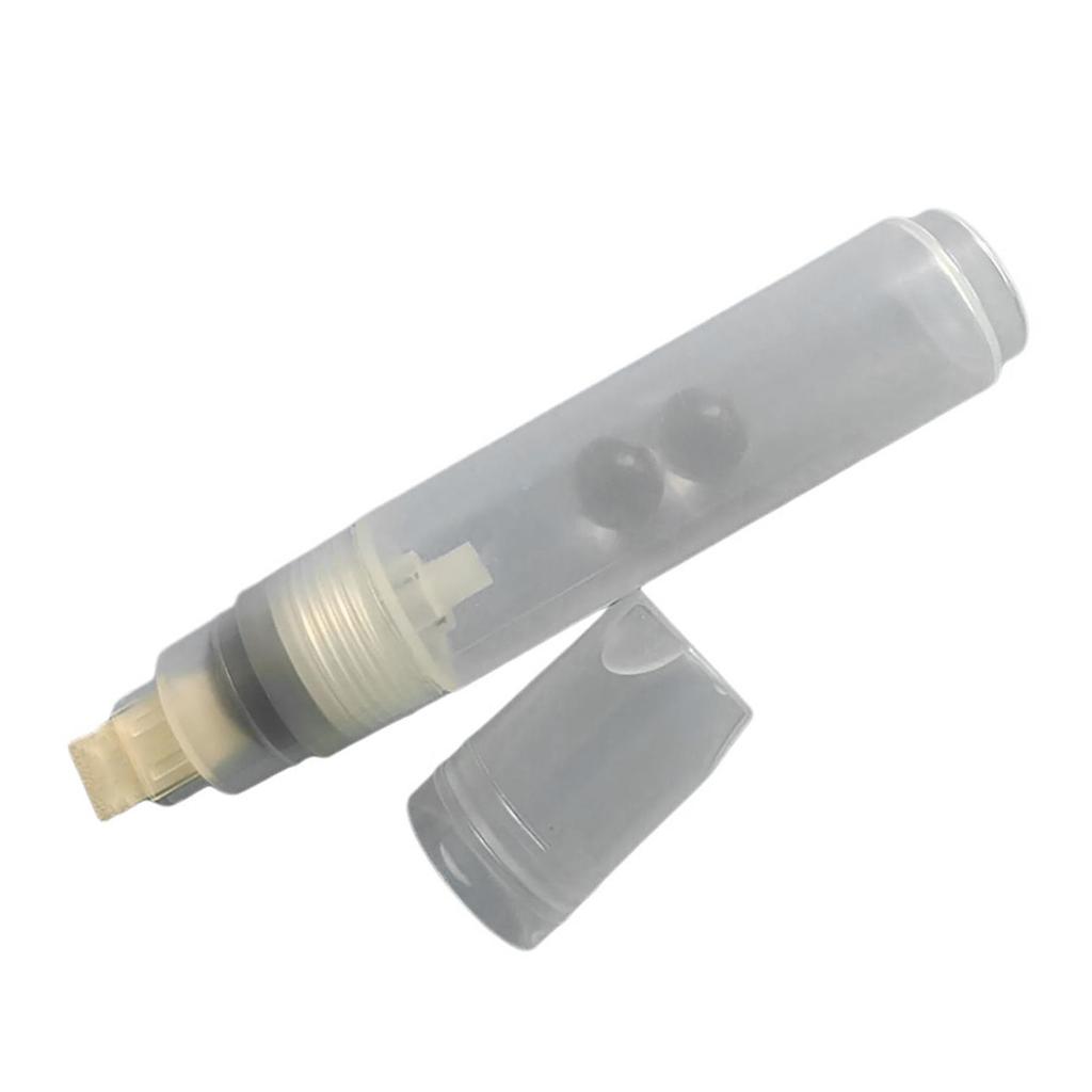 Prázdne popisovače na farbu 10 mm Plochý alebo okrúhly hrot Akrylové Prázdny popisovač Priehľadné telo popisovača Plniteľný prázdny popisovač na farbu na kreslenie