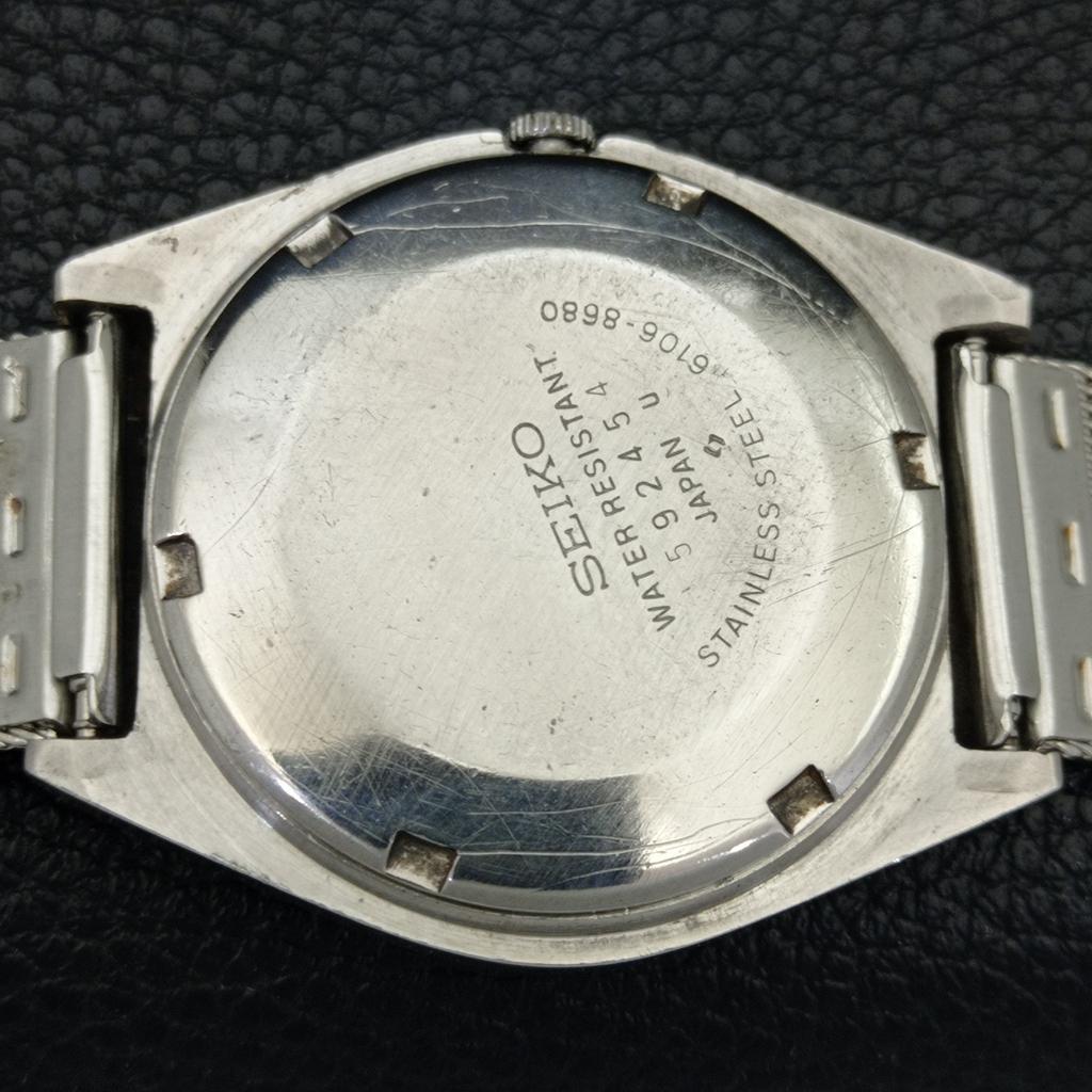 Seiko 5 AUTOMATIC JAPAN 6309A MENS VINTAGE BLUE COLOR DIAL WATCH A702629-1 R209-a702629