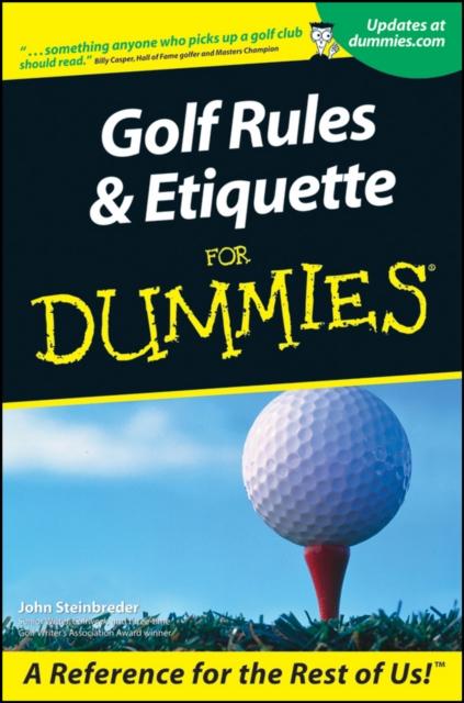 The Golf Rules and Etiquette For Dummies Book