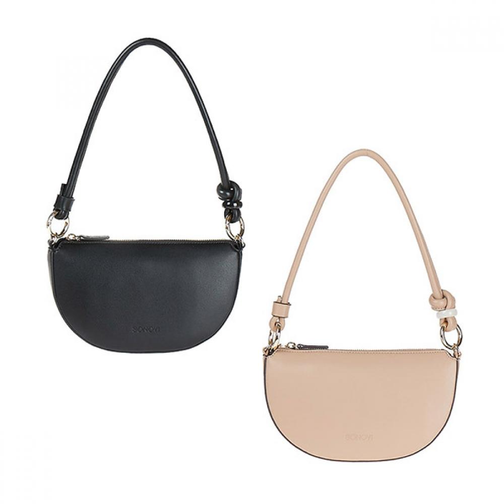 

Sonovi [direct Management] ESquire Women S Knot Half Moon Shoulder Bag Cfhb464 465 02SVCFHB465BE