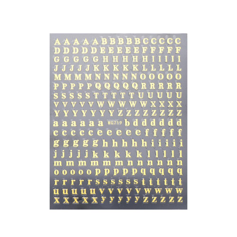 Adesivi Decorativi Lettere Alfabeto Numeri 2-9mm Riempitivo Resina Epossidica Oro Argento Per Stampi in Silicone Fai da Te Riempimenti per Artigianato
