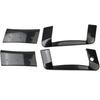 Carbon Fiber Style Exterior Side Door Handles Cover Trim Accessories for Nissan 350Z