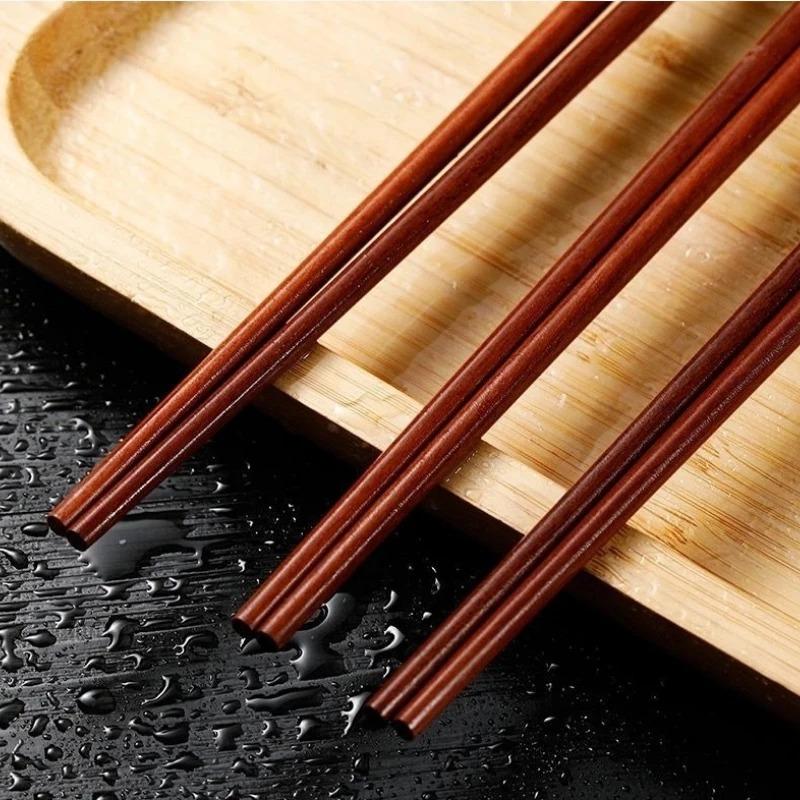 Palitos Longos Madeira Natural Chineses Panela Quente Macarrão Fritura Utensílios de Cozinha Reutilizáveis Duráveis Ferramentas de Cozinha Casa Restaurante