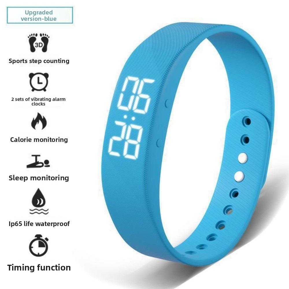 Waterproof Fitness Tracker with Calorie Counter Vibrating Alarm Bracelet for Students