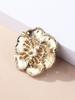 Vintage Camellia Pearl Brooch Women's Metal Scarf Clasp Corsage Lovely Large Pin Accessories Accessories Long-Lasting Color Exquisite Brooch BFF Gift