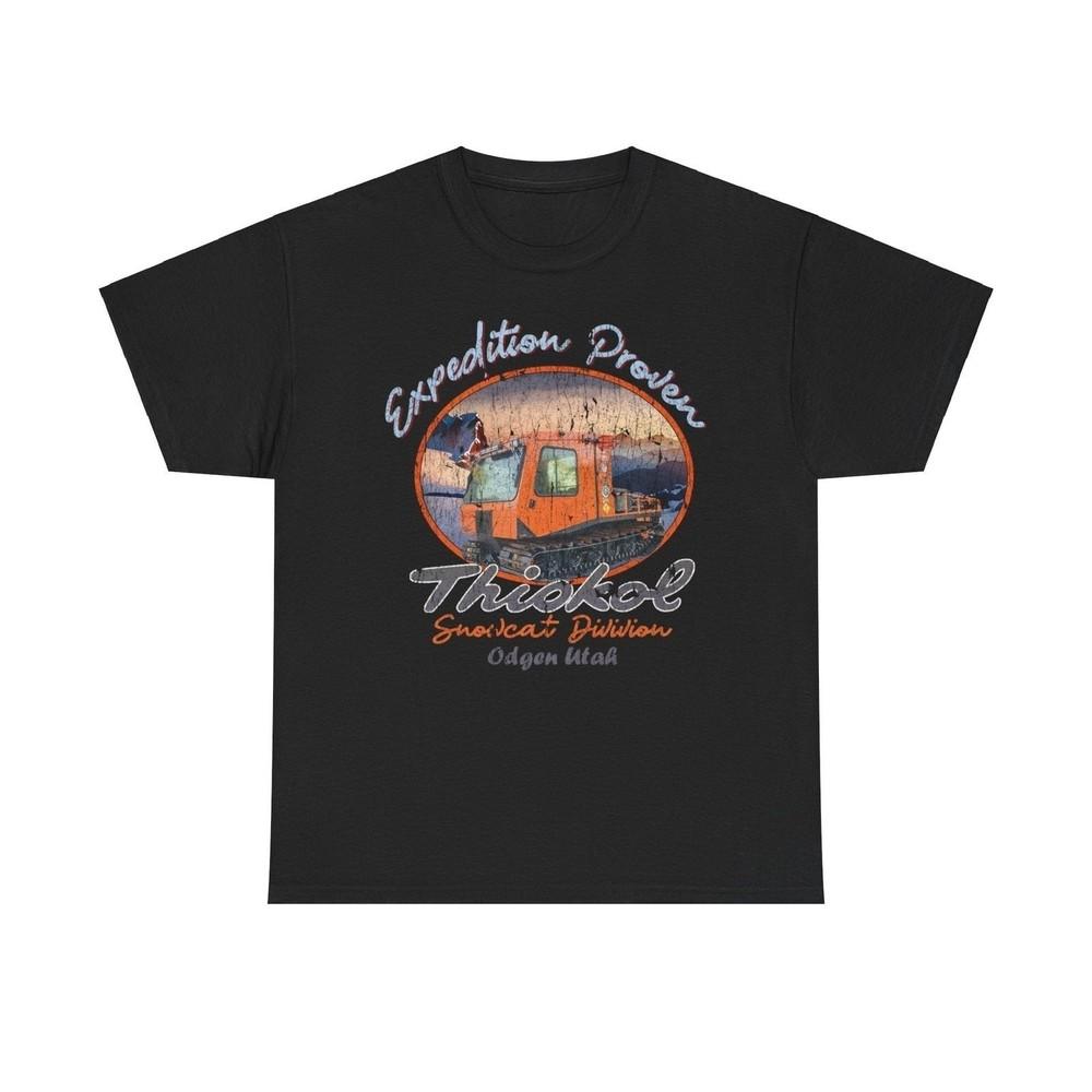 

Thiokol Snowcat Division 1929 Ogden Utah Expedition Proven Snowmobile T-shirt 2XL