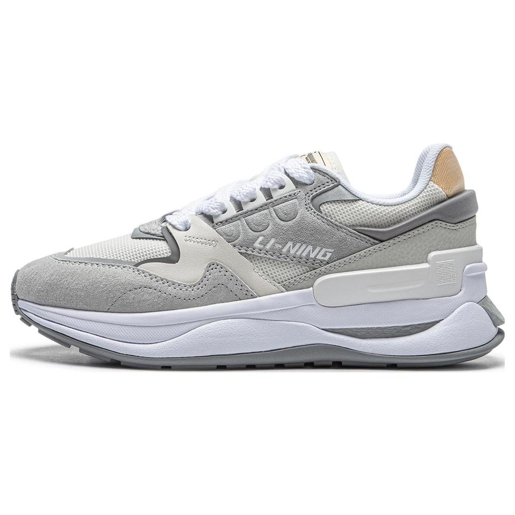 New LiNing 001 Innocence V2 Innocent V2 Cushioned Slip Resistant Low Top Casual Shoes Women's Gray AGCT502-4
