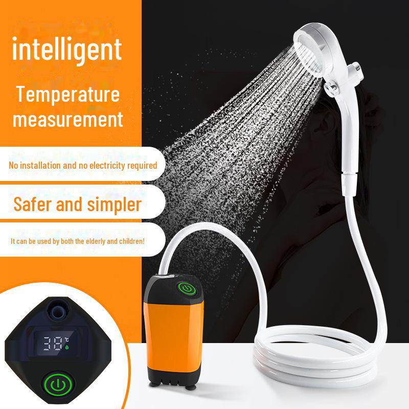Portable Electric Shower for Outdoor Bathing, Construction Sites, Dormitories, and Rural Homes.