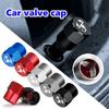 For Abarth Car Wheel Valve Stem Caps Aluminum Alloy Tire Valve Protection Covers 500 FR FIAT Linea Panda DobloAlbea Astra Bravo