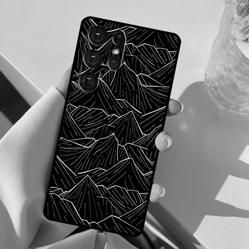 Nature Mountain Peaks For Samsung Galaxy S23 S22 Ultra S21 S20 FE S8 S9 S10 Note 10 Plus Note 20 Ultra Phone Case