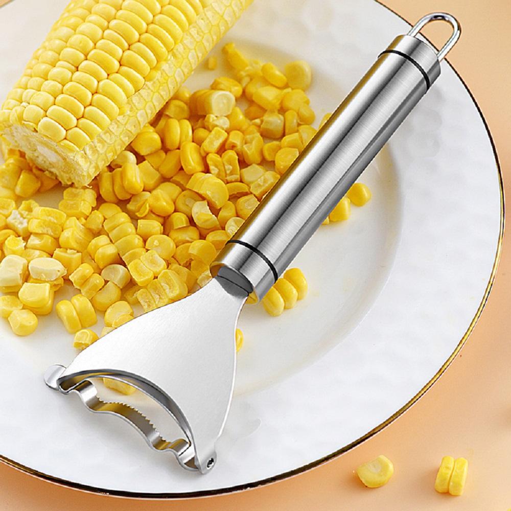 Stainless Steel Serrated Corn Peeler Corn Shaver Planer Thresher Stripper Cutter Melon Fruit Planer Sheller Kitchen Gadget Tool