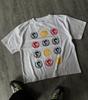 Y2K Retro Gothic High Street Men Women T-shirts American Harajuku Shirt Letter Logo Pattern Punk Round Neck Short Sleeve