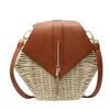 Straw Bag Women's New Summer Vacation Woven Bag Shoulder Messenger Bag Beach Bag Small Square Bag Women