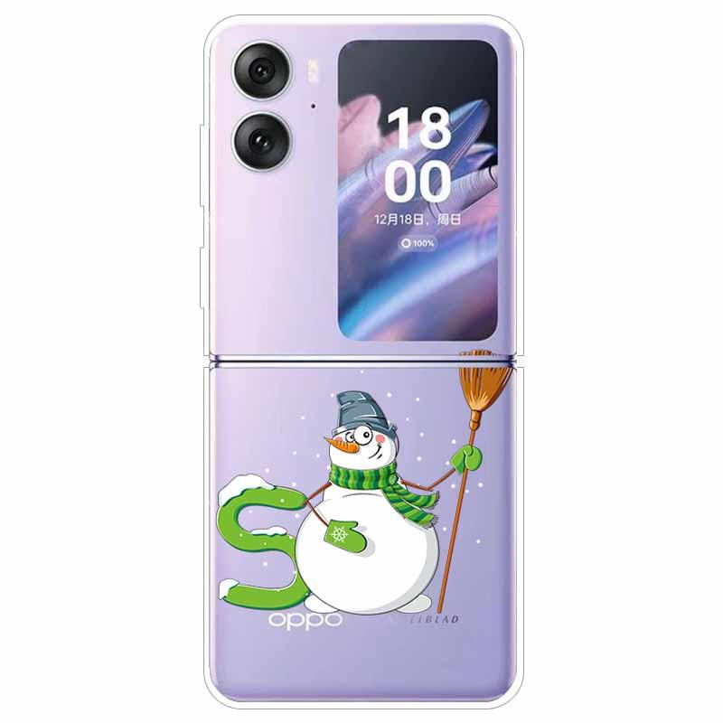 For Oppo Find N2 Flip Case CPH2437 Transparent Hard PC Phone Cover Case for Oppo Find N2 Flip Funda N 2 Flip Protective Coque -Oppo Find N2 Flip