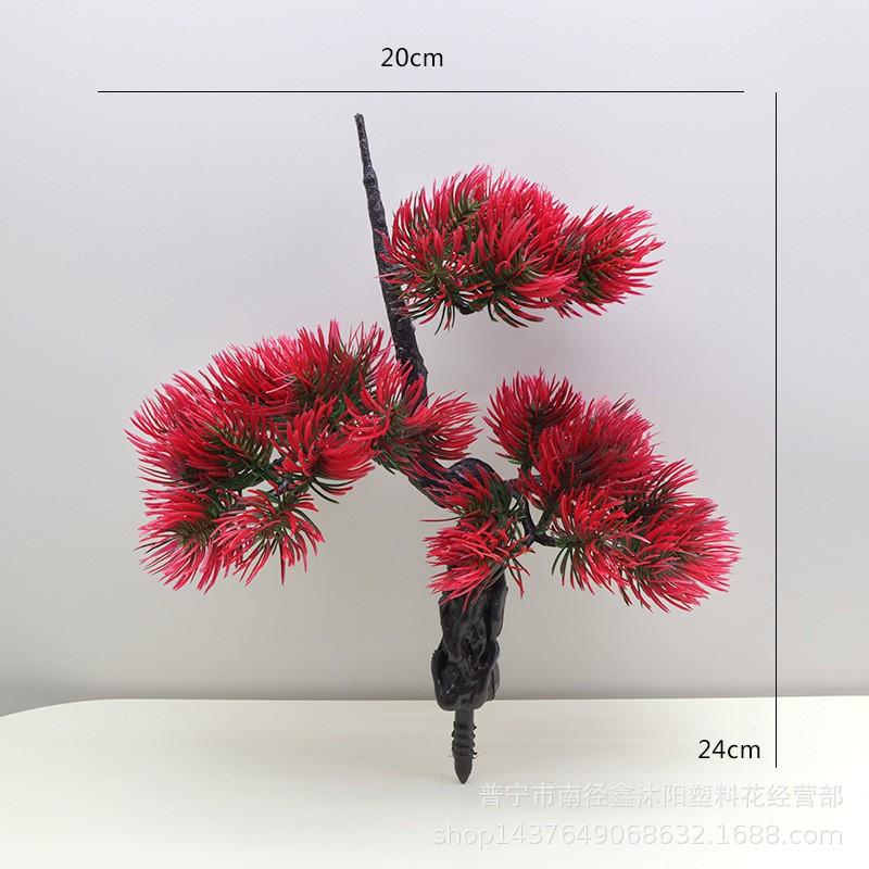 Artificial Pine Branches Floral Arrangements Decorative Plastic Evergreen Foliage Home Wedding Craft