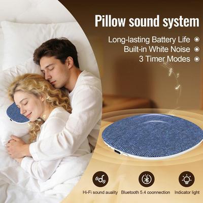 Under Pillow Speaker Slim Butterfly-Shaped Profile Bluetooth 5.4 Easy Pairing Process Sleep Aid Operated Without Complex
