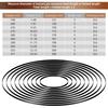 10Pcs/set Turntable Belt Different Specifications Rubber Belt Replace Turntable Phono/Tape Drive Belt 190-471mm