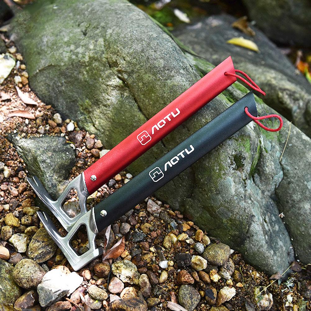 Zeltnagelhammer mit Griff Multifunktional Leichtgewicht Outdoor-Überlebensausrüstung Für Bergsteigen Camping