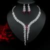 Fashionable Women's Exaggerated Design Earrings Necklace Set Evening Dress Bride Accessories Holiday Gifts