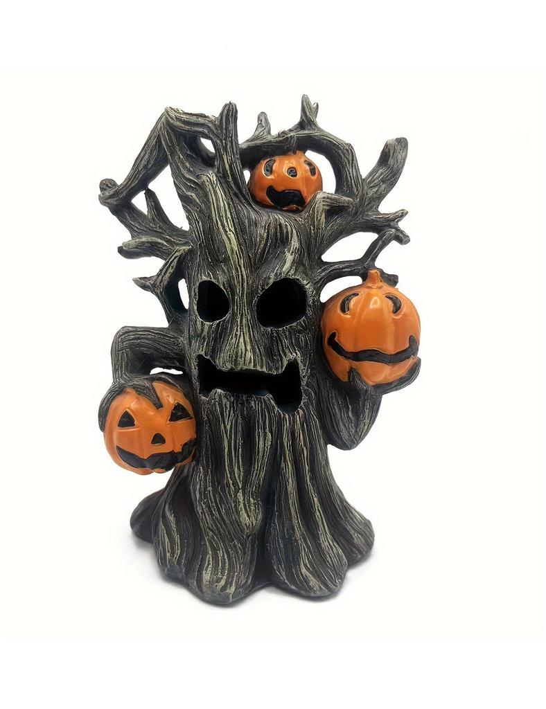 Halloween Pumpkin Tree Monster Ornament - Suitable for Home and Office Decoration, Home and Outdoor Courtyard Decoration Crafts
