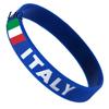 Non-slip Sports Band Soccer Silicone Bracelet, National Flags Adjustable Wristbands with Wristband Snap Buckle for Events, Party Supplies
