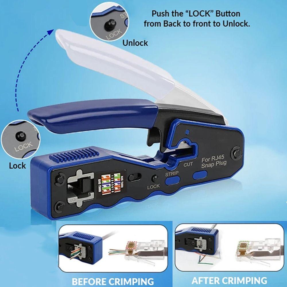 Wire Cutting Network Crimping Tool Ethernet Crimping Tool Ethernet Cable Installation
