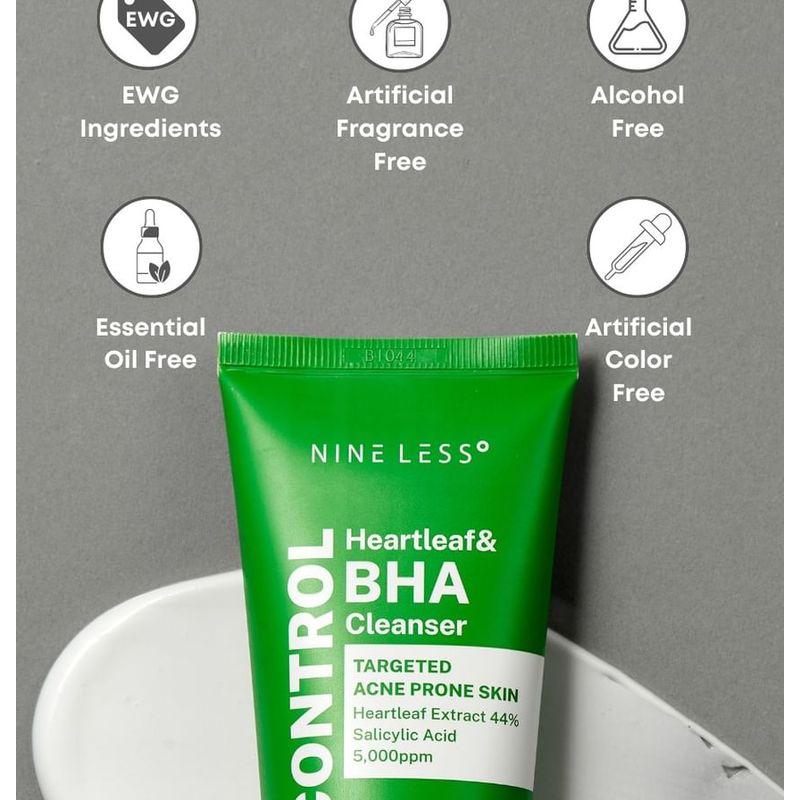 NINELESS - A-Control Heartleaf & BHA Cleanser Mini