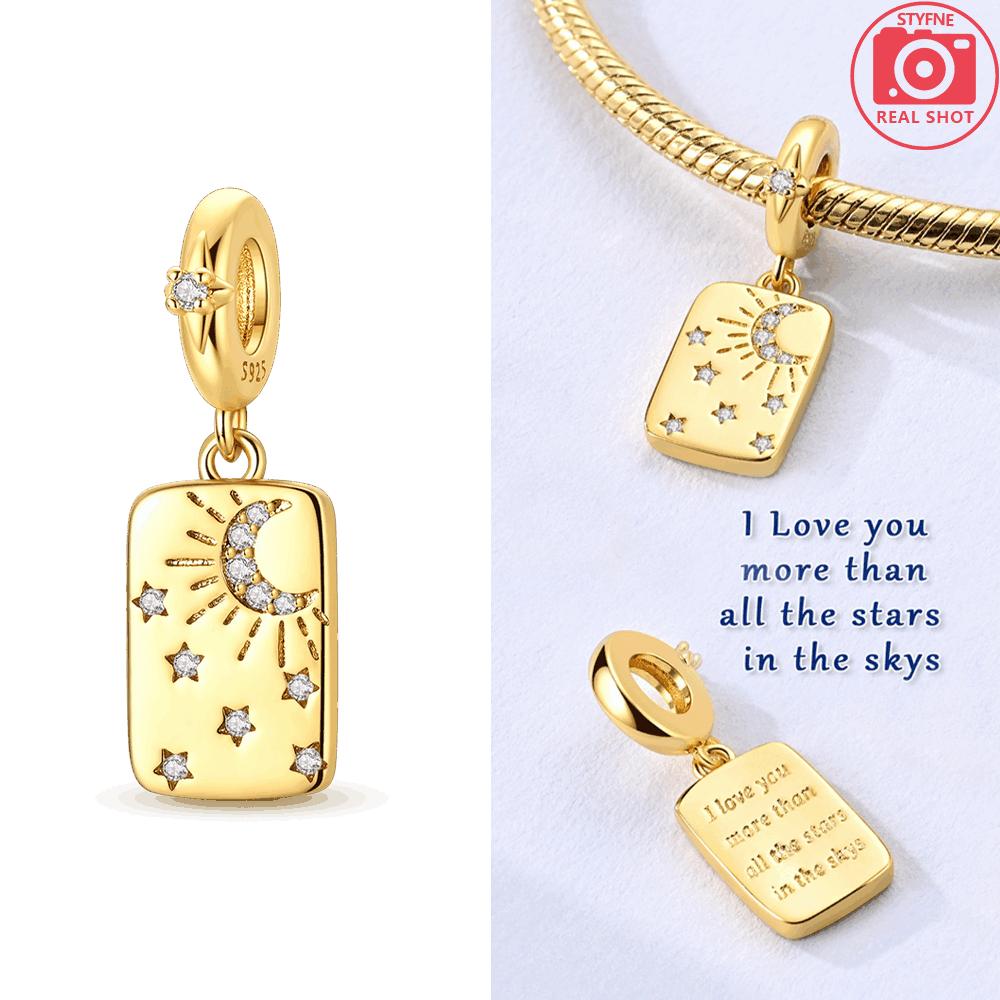 

Original Copper Golden Pendant Green Chameleon Heart Red Suitcase Firefly Beads Fit Bracelet Women Jewelry Diy