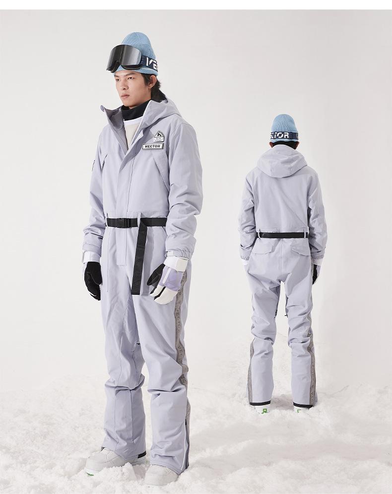 VECTOR Unisex Ski Suit: Warm, Windproof, Waterproof One-Piece Jumpsuit for Winter Outdoor Sports.