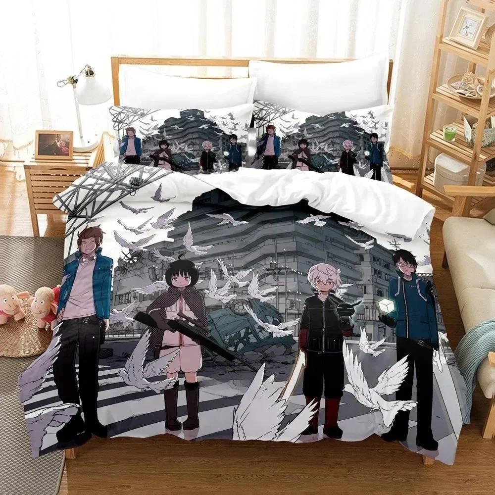 3D Print Anime World Trigger Bedding Set 3D Printed Suitable For Bedroom Duvet Cover Set With Pillowcases Kids Home Textile
