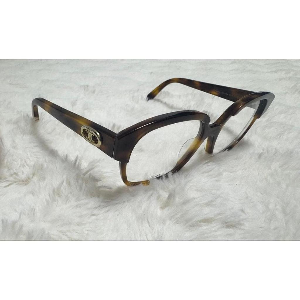Used CELINE Date glasses 5618-140 Tortoiseshell pattern Triomphe