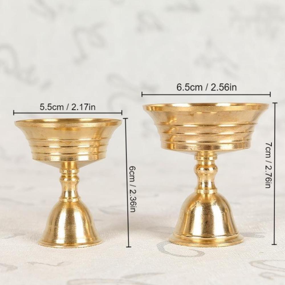 1PC Kerzenhalter Kupfer Butter Lampe Halter Lange Lampe Kerzenhalter Setzen Kerze Kupfer Tasse Wohnkultur