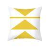 Yellow Geometric Simple Pattern Decorative Pillowcase Cushion Pillowcase Bedding Decoration