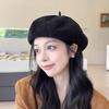 Spring And Autumn Korean Retro Solid Color Beret Women Travel Check-In Po Commuter Warm Fashion All-Match Painter Newsboy Cap