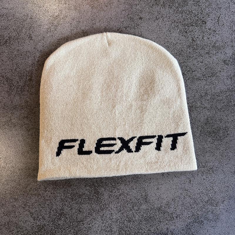 

Простая однотонная шапка с буквенным узором, нейтральная, повседневная, теплая, вязаная, осенняя для бежевый