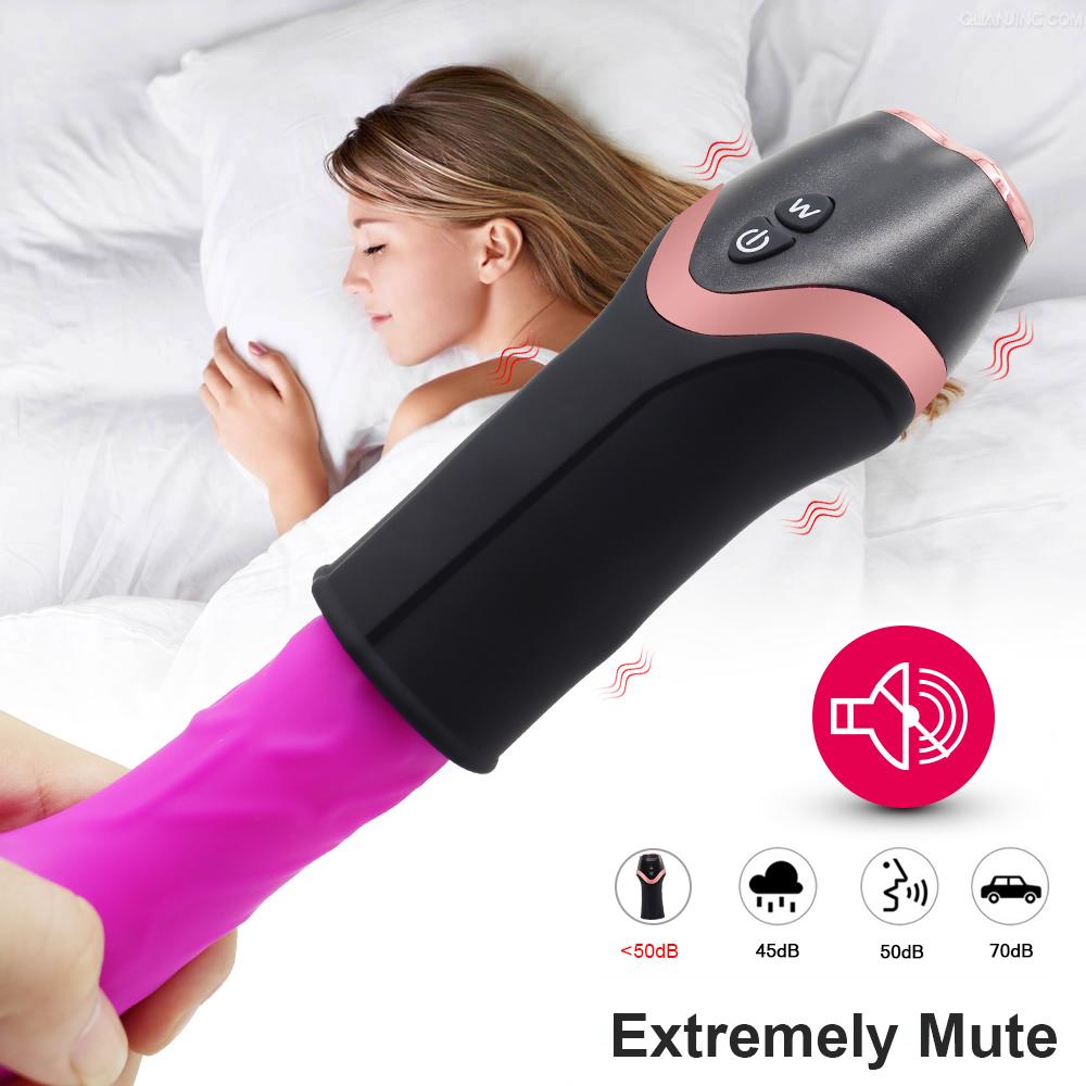 12 Mode Cock Vibrator Male Erection Delay Ejaculation Masturbation Cup Stimulate Glans Airplane Cup Penis Masturbate Sex Toy For