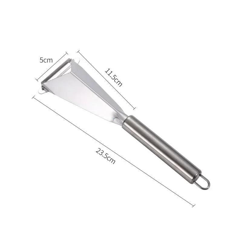1 Pcs New Stainless Steel Fruit Carving Knife Triangular Shape Vegetable Knife Slicer Antislip Blades Kitchen Accessories