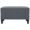 Footstool Dark Grey 70 X 55 X 41 Cm Velvet