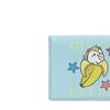 Gucci x Bananya Banana Cat Limited Edition Brand Print Snap Closure Leather Wallet Women's Light Blue