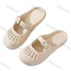 Zapatos de Playa Transpirables con Suela Blanda 2025 Verano Nuevos Sandalias Casuales con Puntera de EVA para Mujer al Aire Libre Antideslizantes Lindas Pantuflas para el Hogar