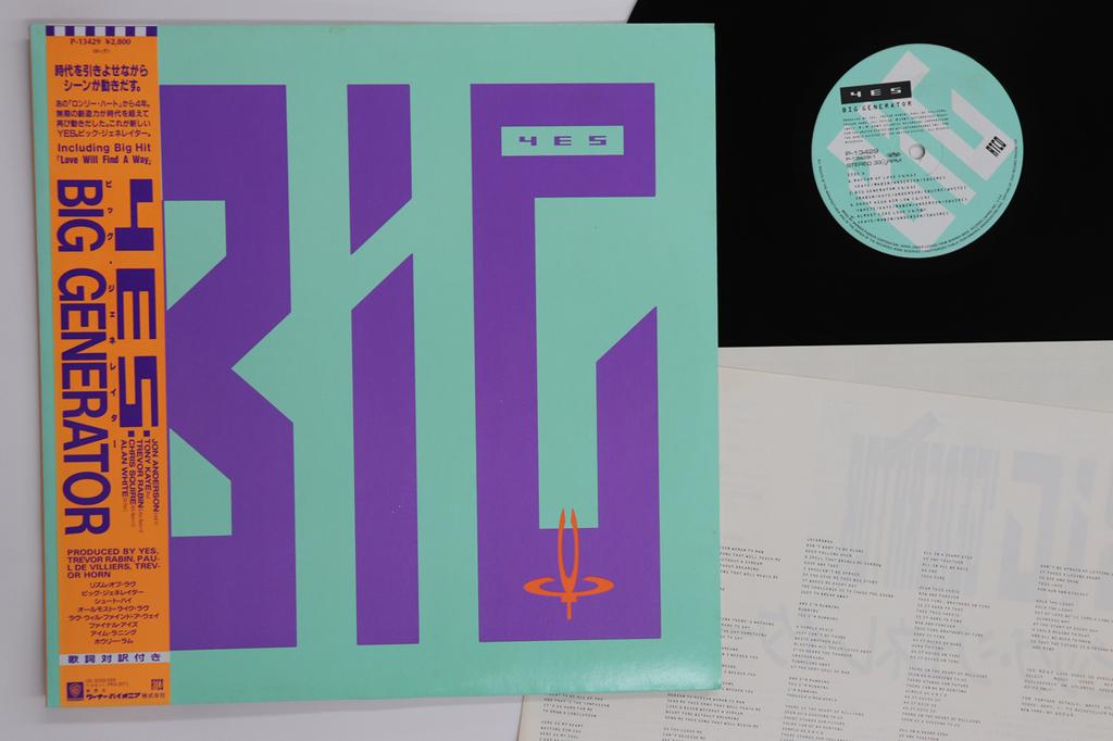 LP Record YES - Big Generator P13429 WARNER PIONEER 1987 Japan Obi Rock Used