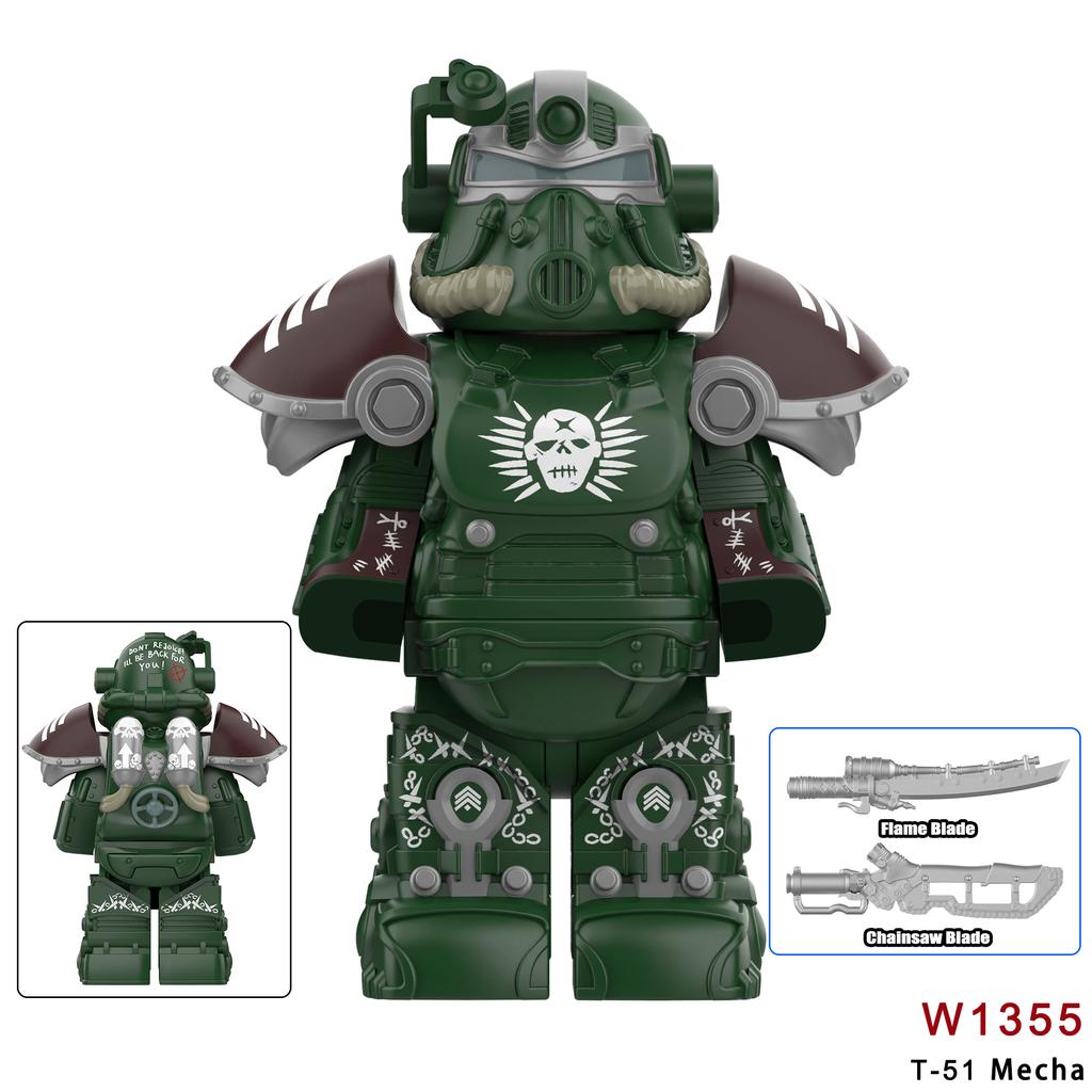 Neueste Bos Game T60 Power Rüstung Armee Offiziere Soldaten Figur Maschinengewehr Modell Bausteine Kinderspielzeug Geschenke Junge Mädchen Juguetes