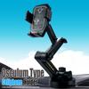 Long Arm Car Phone Mount 360-Degree Rotation Strong Suction Cup Windshield & Dashboard Holder for Secure Mobile Device Placement