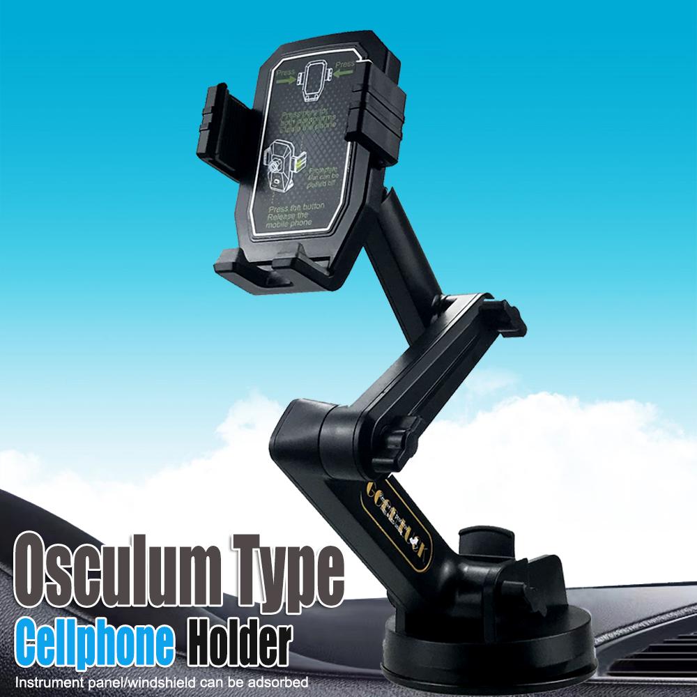 Long Arm Car Phone Mount 360-Degree Rotation Strong Suction Cup Windshield & Dashboard Holder for Secure Mobile Device Placement