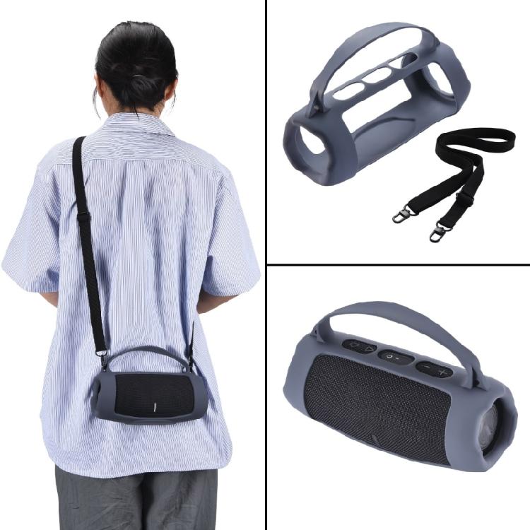 Waterproof Rubber Travel Carry Pouch with Strap Carabiner For Charge 5