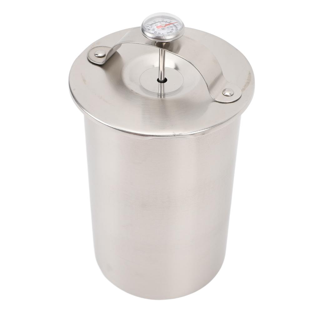 Steamed Meat Bucket Stainless Steel Kitchen Bacon Meat Pressure Cooker with Thermometer Type 1
