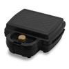 Tokyo Deco Electric Double Hot Sandwich Toasts to the 2 Plates Sandwiches Detachable Thick Easy to Kitchen Appliance i001 Maker, Black, Edges, (Hot &