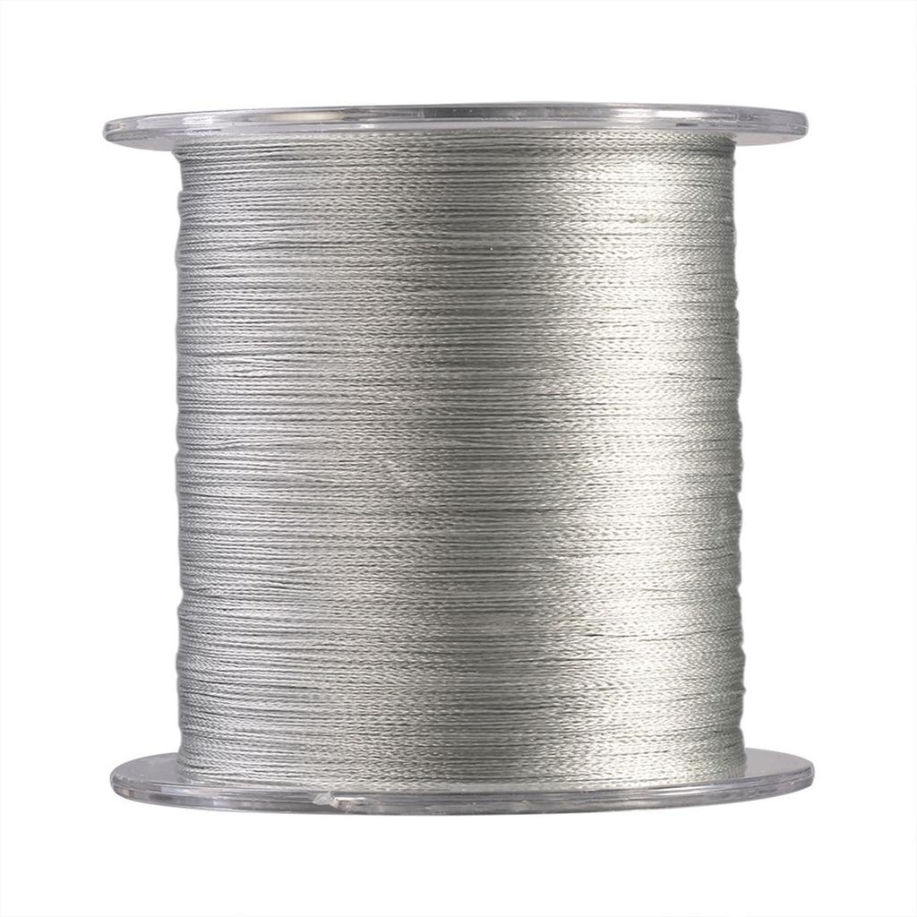 300m PE 4 Strands Super Strong Fishing Lines Multi filament Fish Rope Cord Grey (0.6)