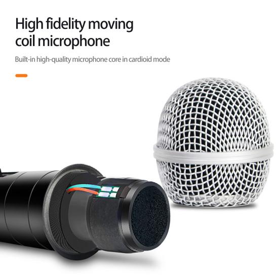 1 Set Audio Microphone Highly Sensitivity Vocal Music Plug And Play Low Latency Dynamic Stage Show High Fidelity Intelligent